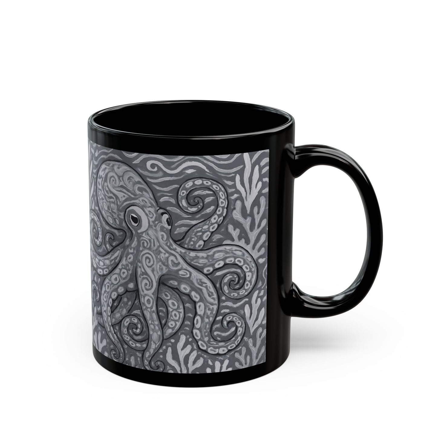 Black Coffee Mug - Noir Kraken Joe