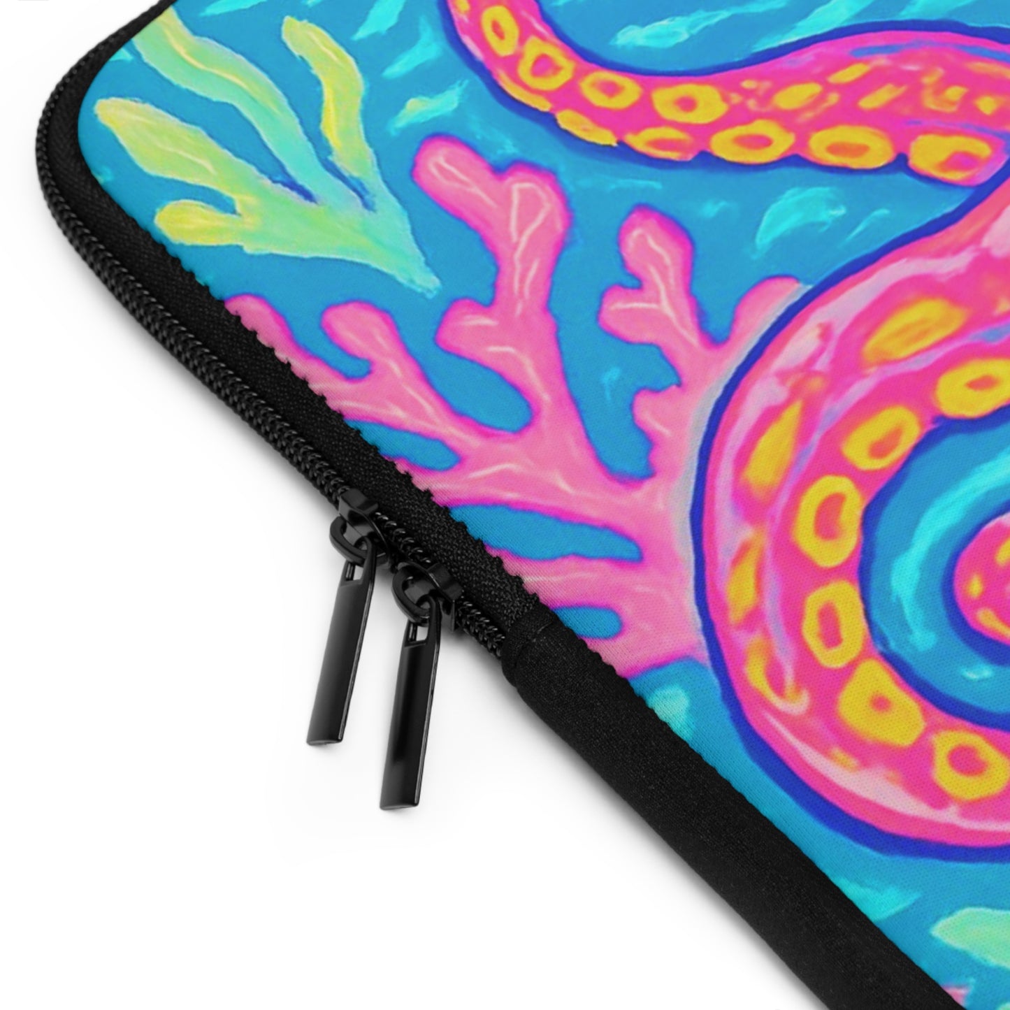 Tropical Laptop Sleeve, 5 Sizes - Perfect for Beach Lovers & Students / Octopus Kraken Joe
