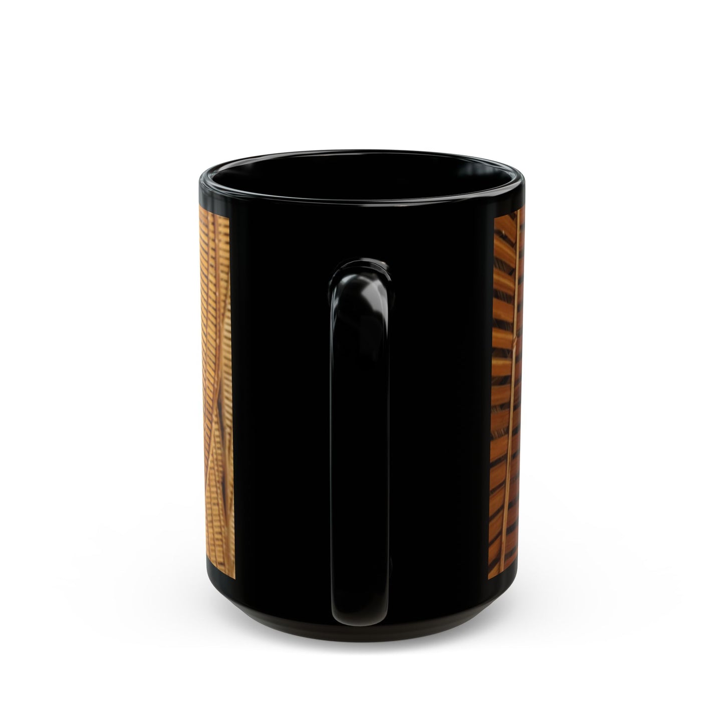 Natural Bamboo Flow Black Coffee Mug