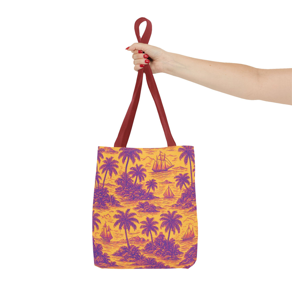 Faraway Toile/Pop Tote Bag - 3 Sizes