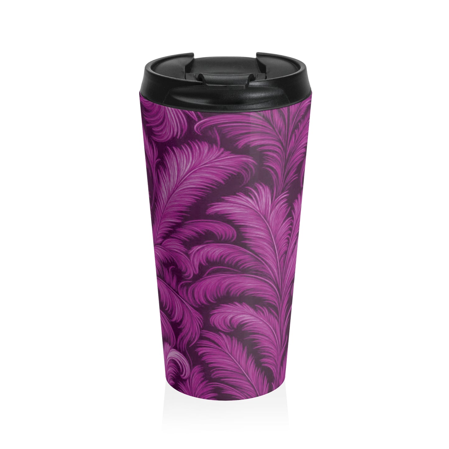 15 oz. Stainless Steel Travel Mug | Rocco Palms, Pink