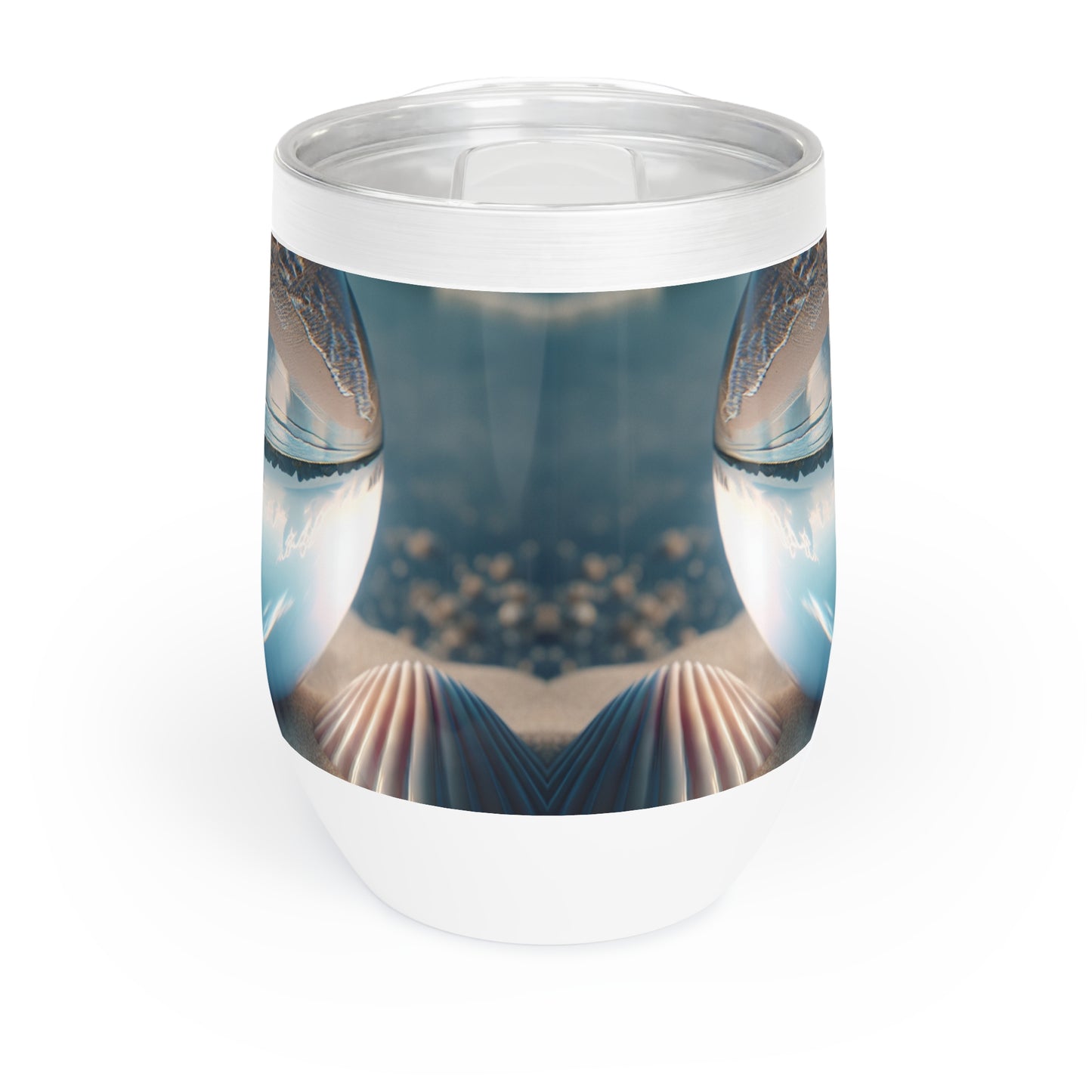Chill Wine Tumbler with Beach Illusion Ball