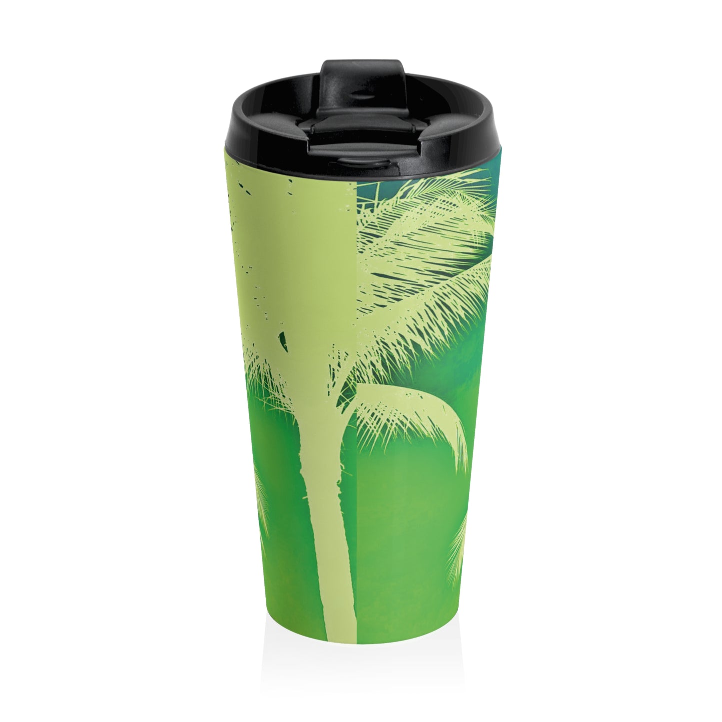 15 oz. Stainless Steel Travel Mug / Palm Glow Glow Green