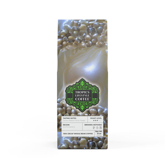 Rainforest Mist™ Single Origin DECAF (Medium Roast), Specialty Grade Craft Coffee / Natural Pearls Dream