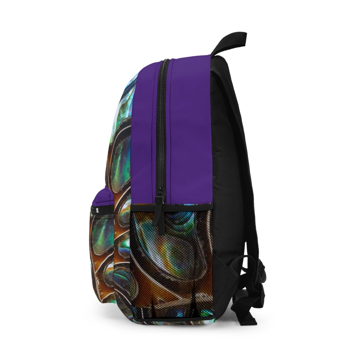 Tropical Backpack  / Ammonite and Abalone, Purple