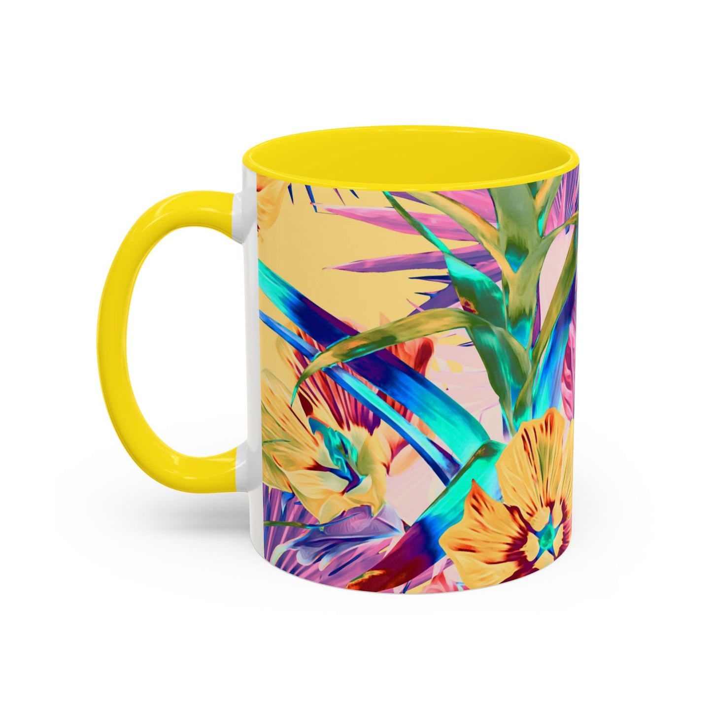 Accent Coffee Mug (11, 15oz), Plant Palooza, orange sherbet / Various Colors