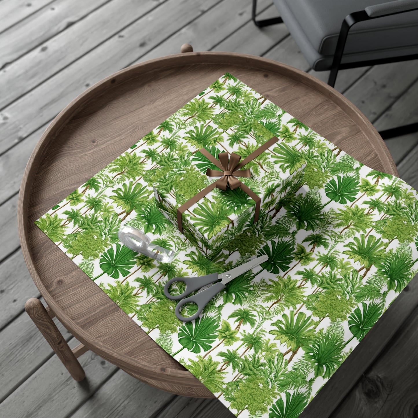 Wrapping Paper - Tropical Gift Wrap for All Occasions / 3 Sizes, 2 Finishes / Violet's Favorite Palms