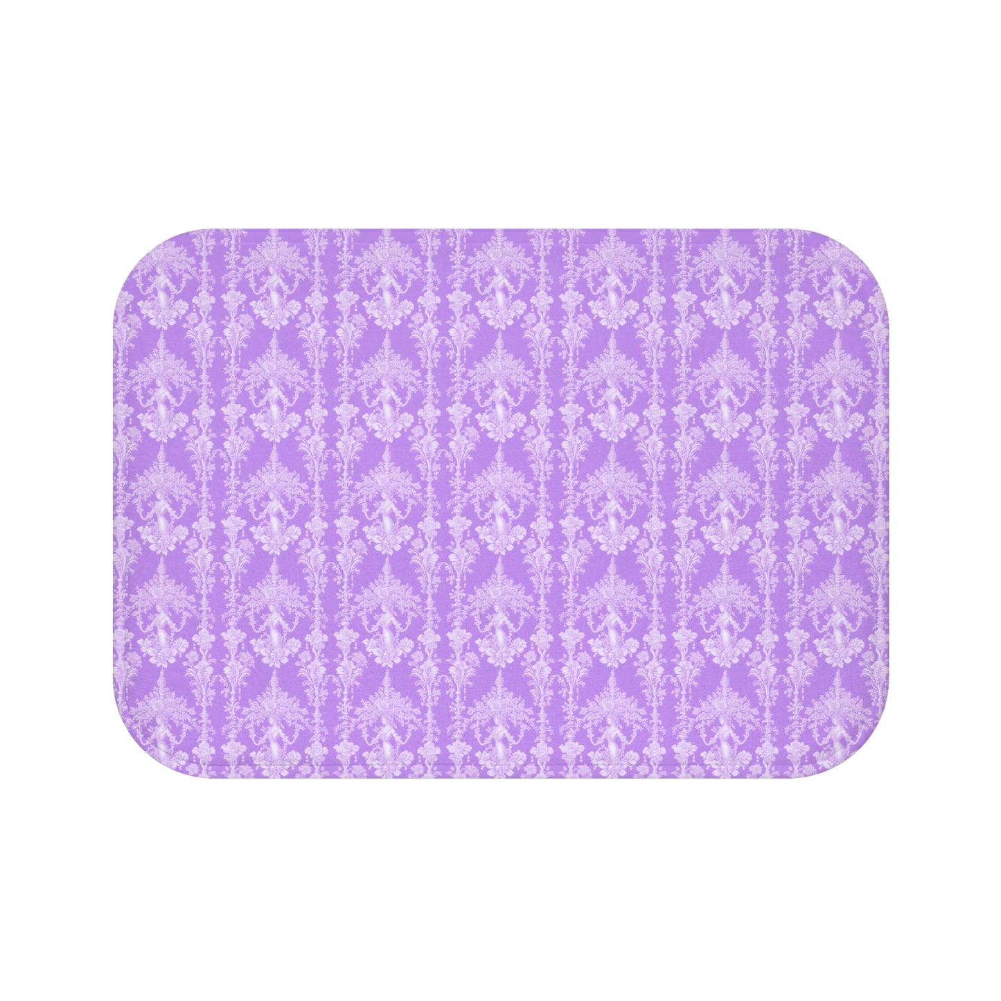 Pearl Lady Pearl/Lavender Bath Mat, 2 Sizes - Tropical Vibes for Home Decor