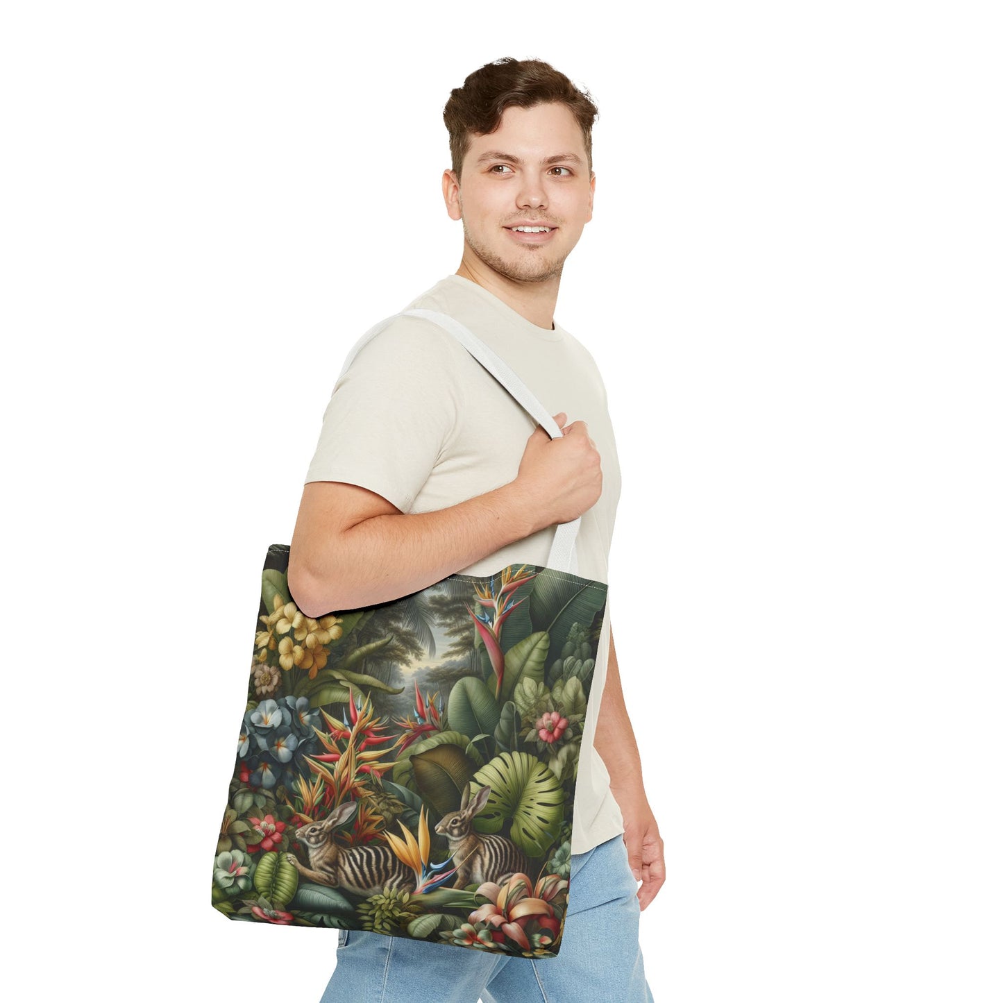 Rainforest Rabbit Outing Tote Bag - 3 Sizes