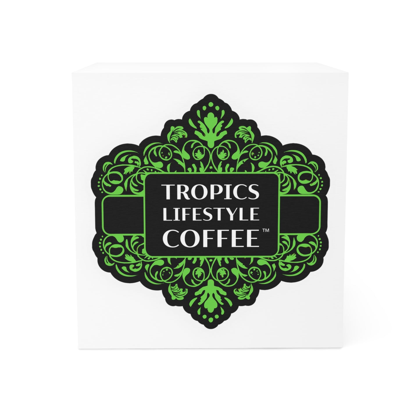 Note Cube - Tropics Lifestyle Coffee logo art