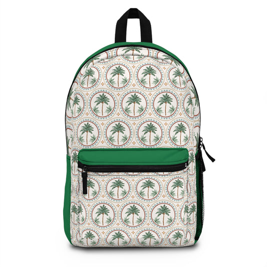 Tropical Backpack  / Mosaic Palm Tree