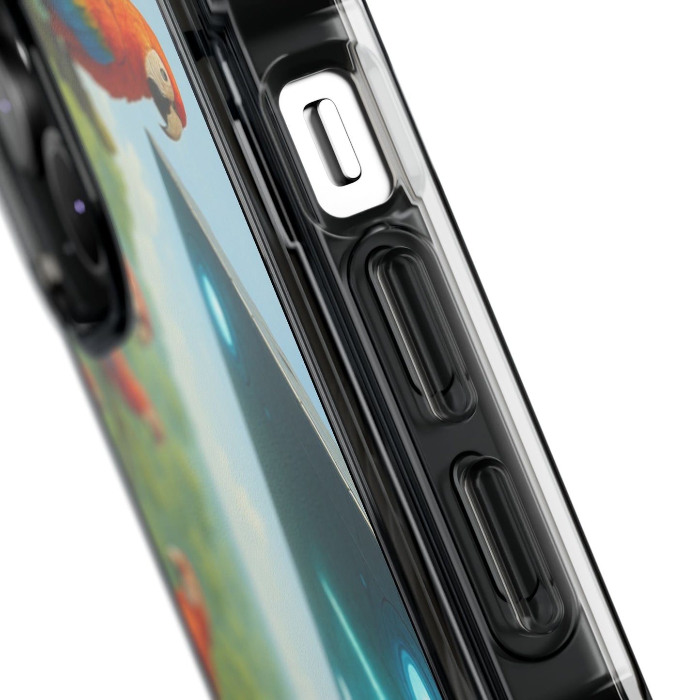 UFO and Macaws Magnetic Clear Phone Case, Many Models