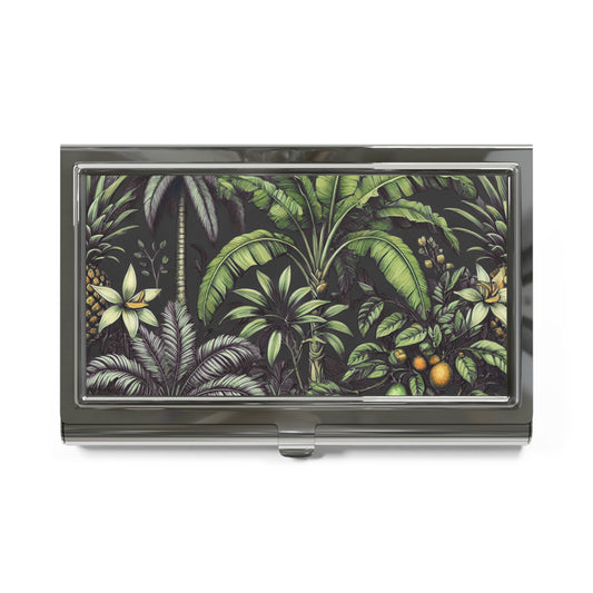 Business Card Holder/Case ~ Palms and Tropical Fruit, Back
