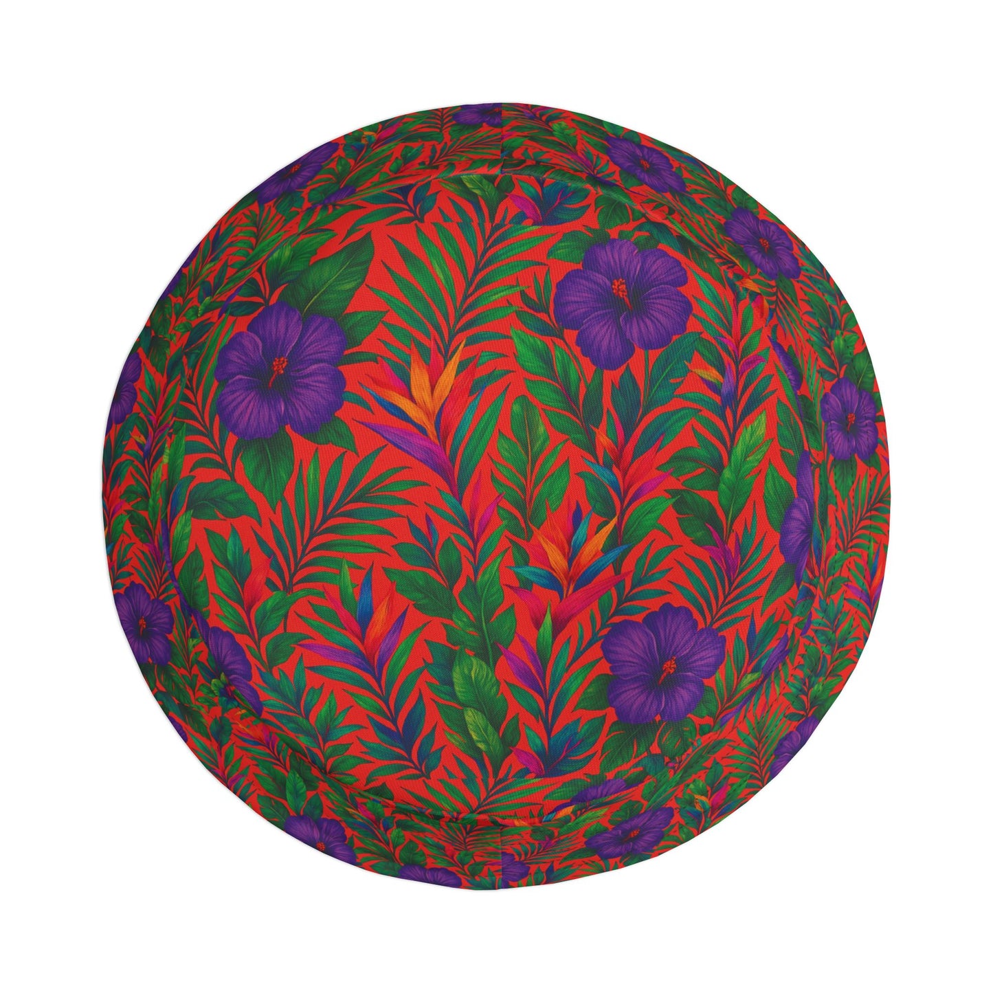 Tropical Polyester Bucket Hat, 2 Sizes - Midnight Flower Coral