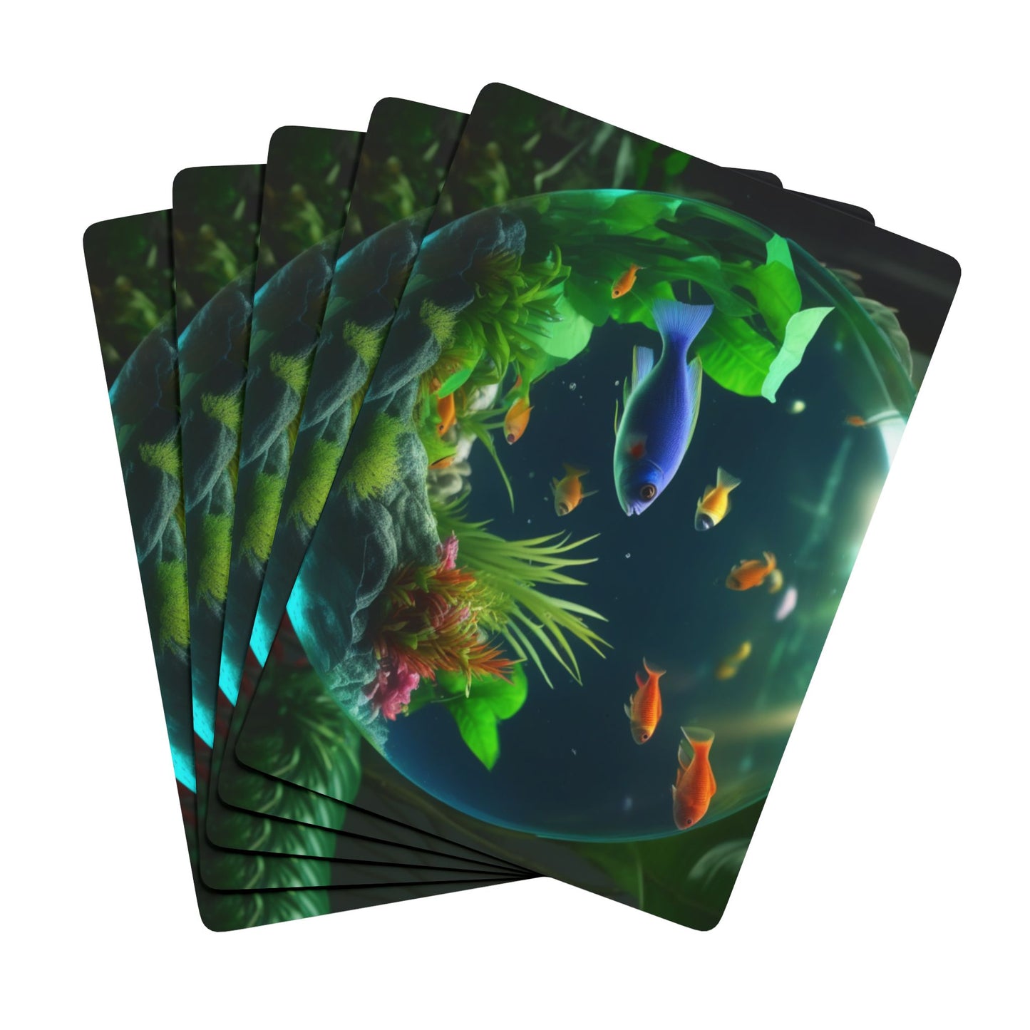 Poker Playing Cards - Tropical Fish Bowl #1