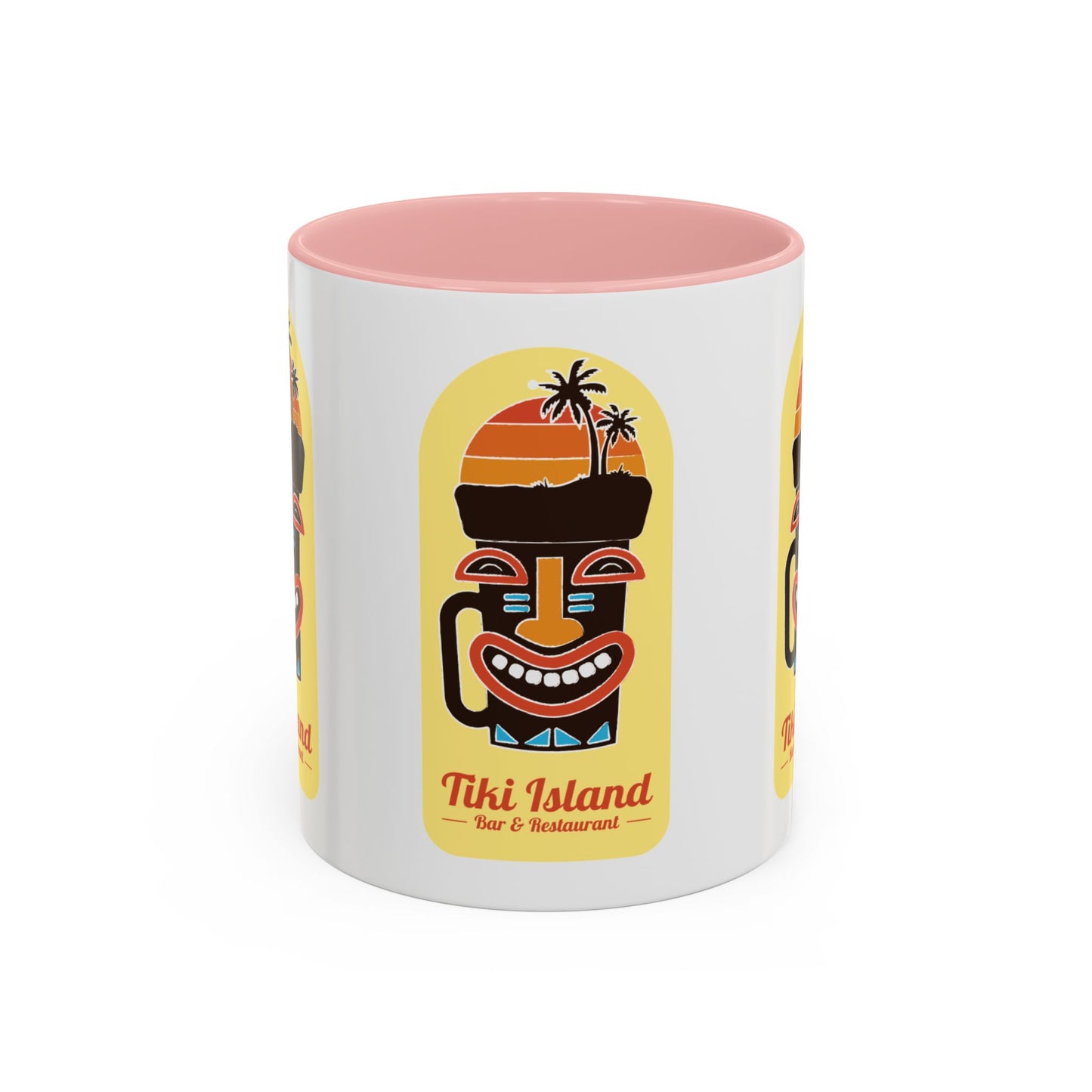 Copy of Tiki Island Accent Coffee Mug, 8 Colors - Fun Tropical Drinkware for Beach Vibes, Yellow