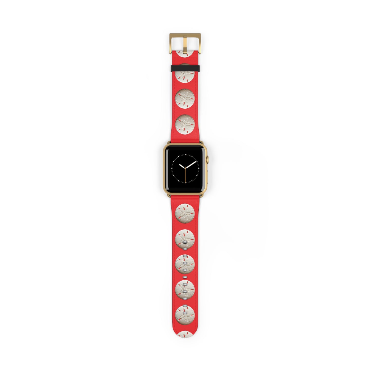 Apple Watch Band - Sand Dollar Parade, red