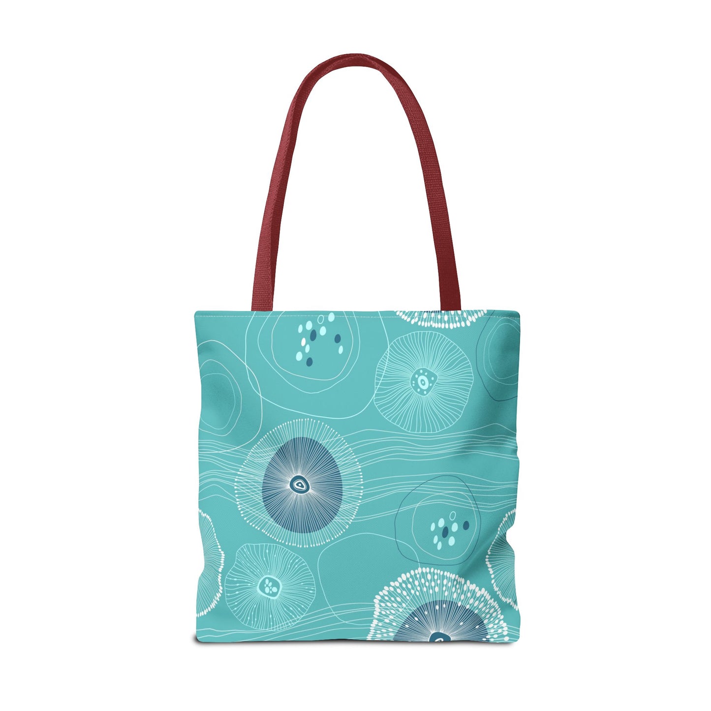 Plankton Drift Teal Tote Bag - 3 Sizes