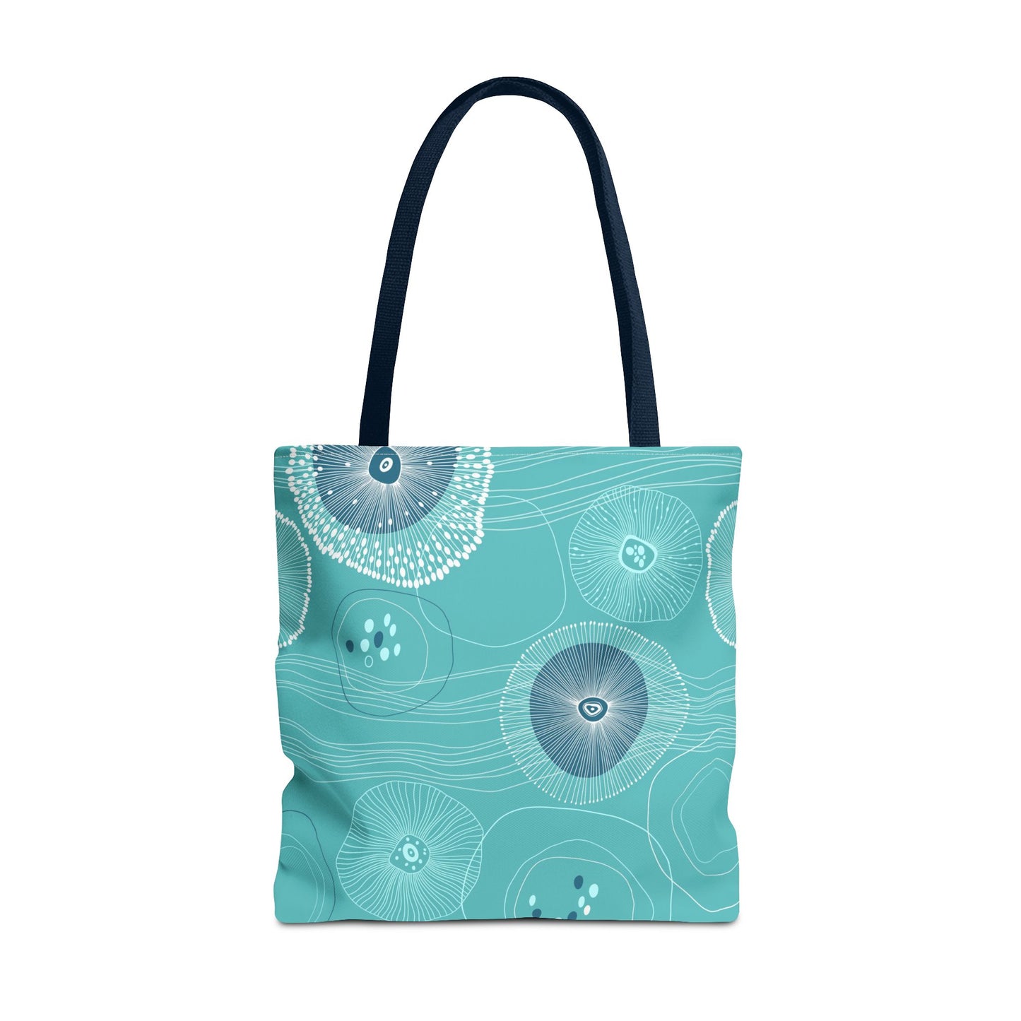 Plankton Drift Teal Tote Bag - 3 Sizes