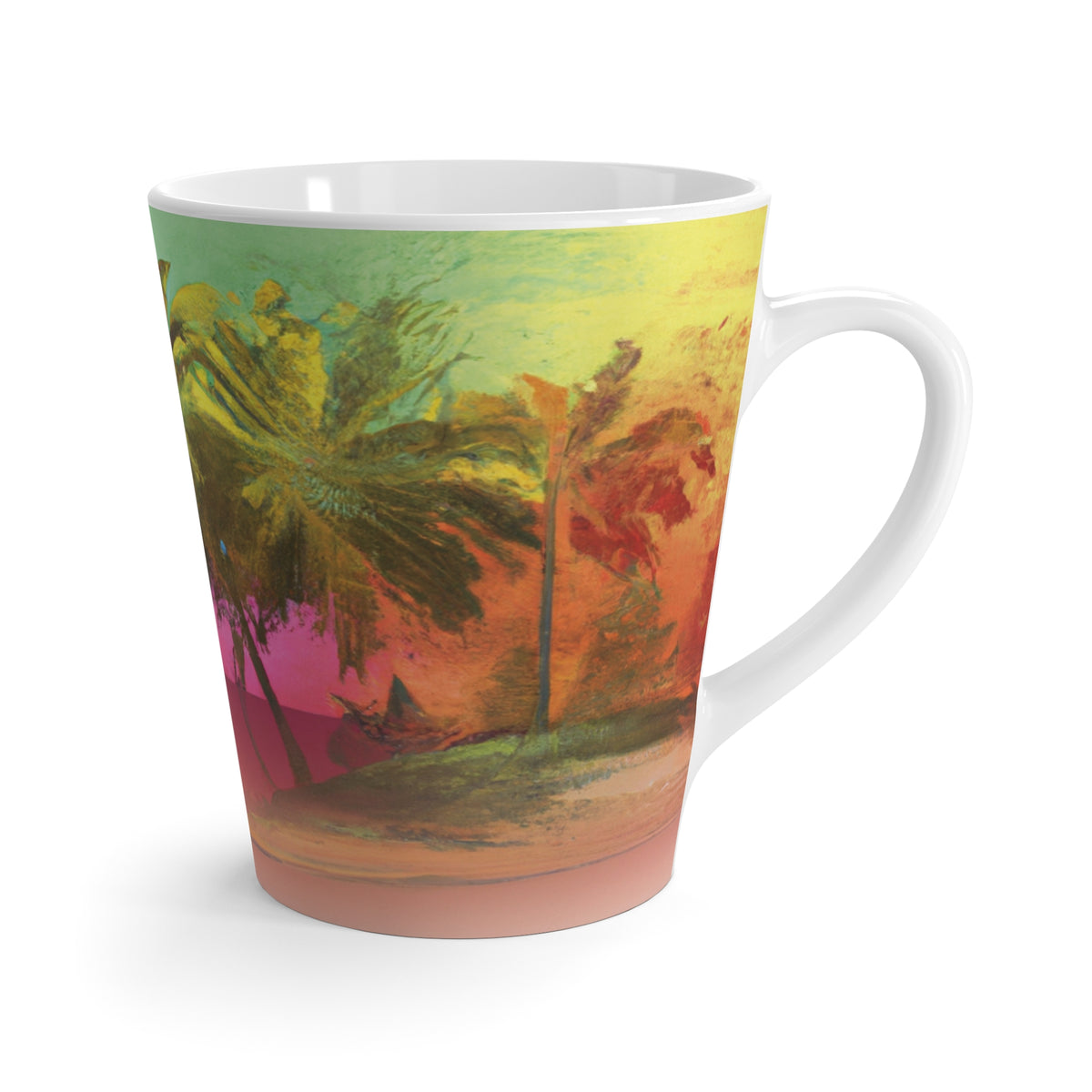 Latte White Mug - Ombre Beach