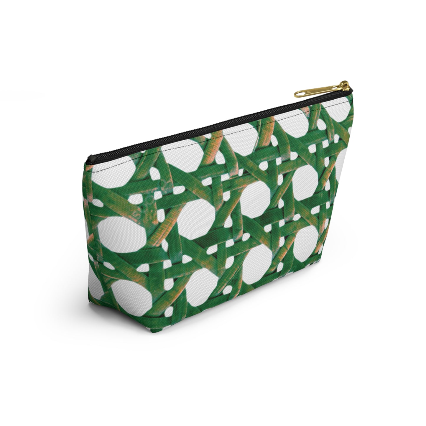 Tropical Accessory Pouch, 2 sizes | Makeup Bag | Perfect for Travel & Everyday Use / Beach Chair Wicker, Green