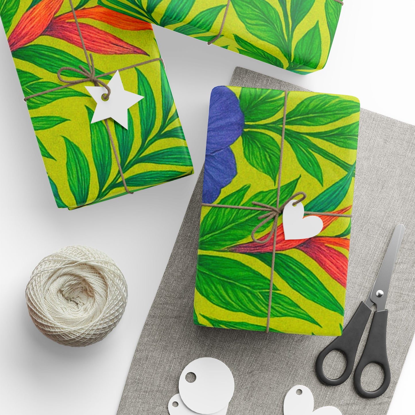 Wrapping Paper - Gift Wrap for All Occasions, 3 Sizes/2 Finishes / Midnight Flower Navy