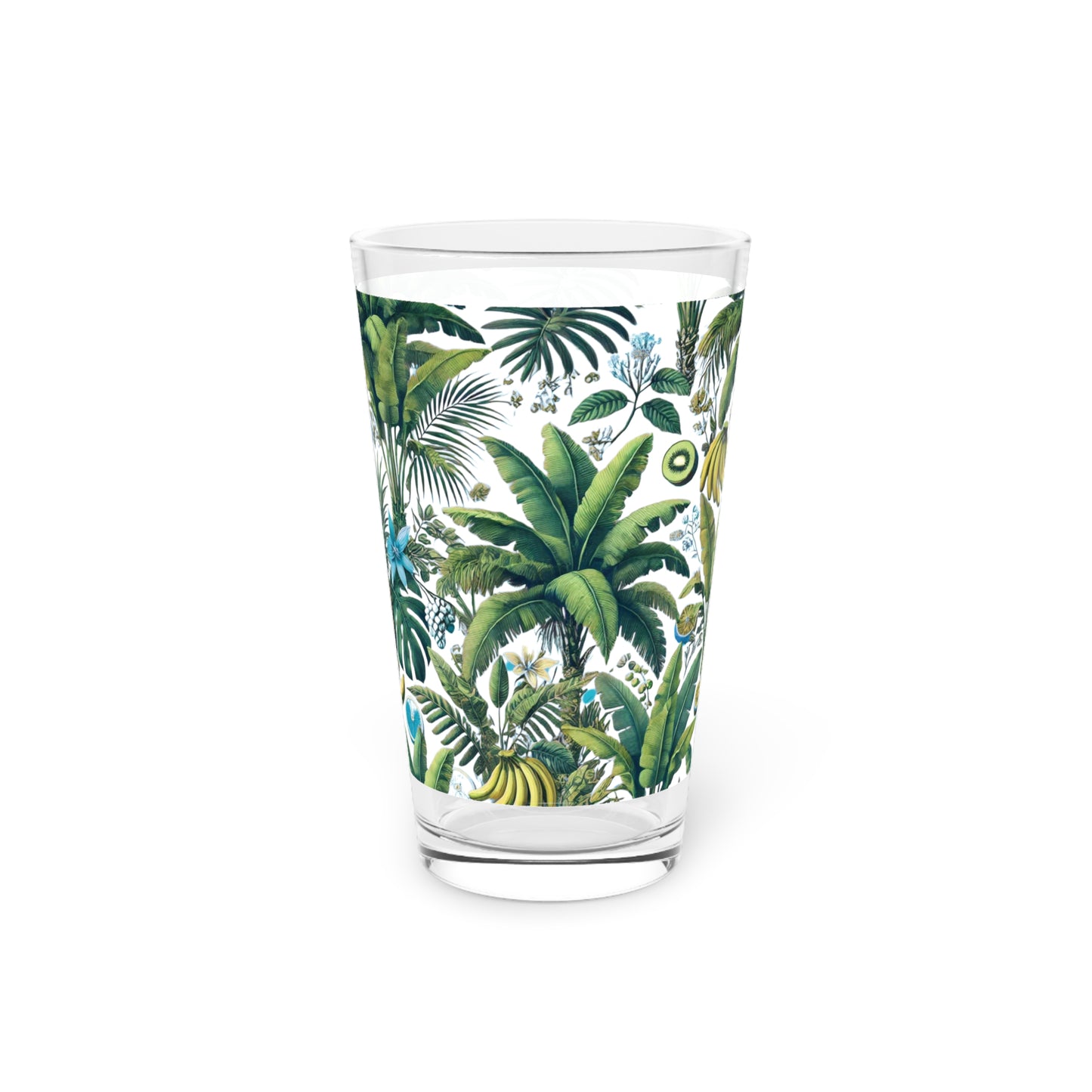 Pint Glass, 16oz - More Tropical Fruit, White