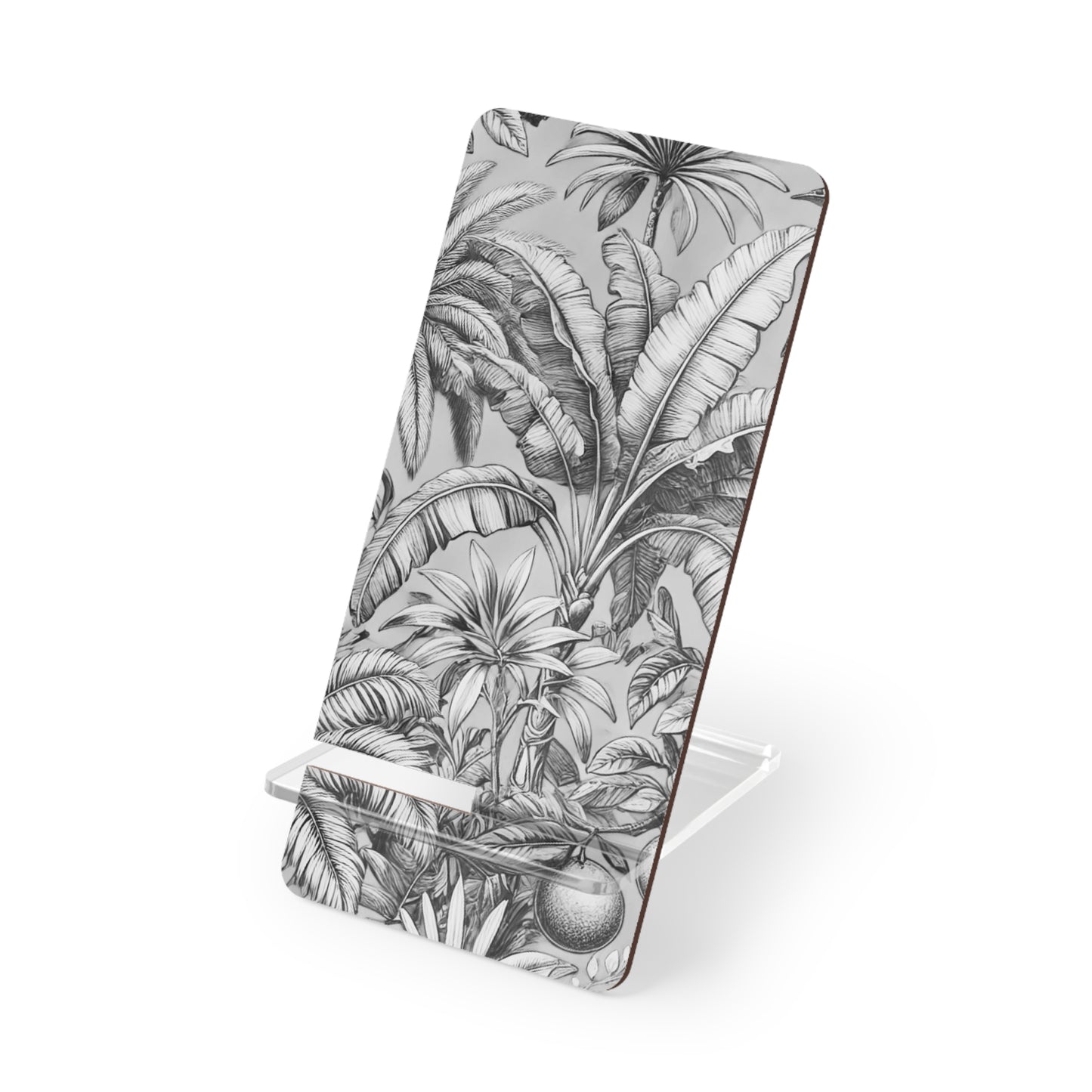 Stylish Smartphone Display Stand - Tropical Fruit, Newspaper