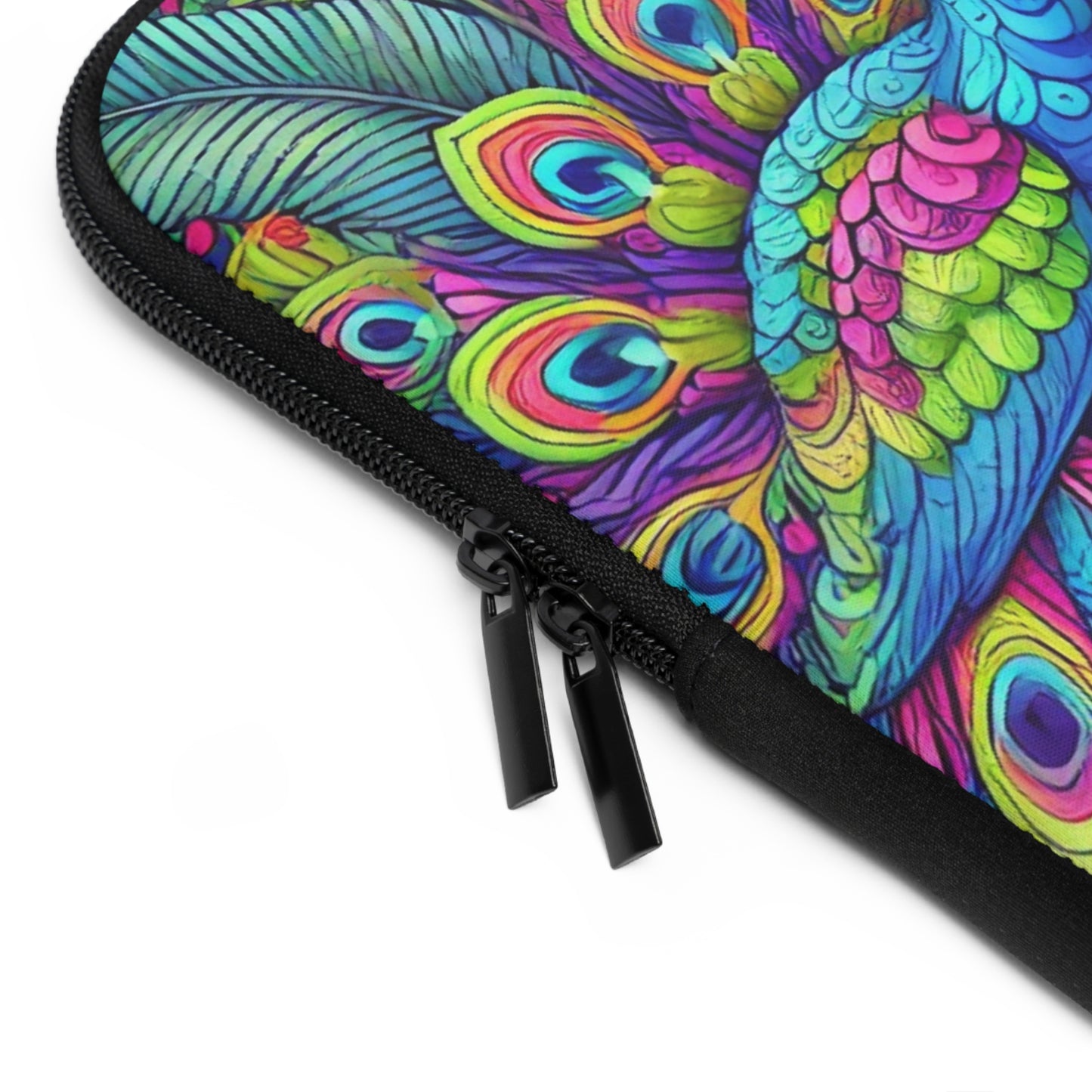 Tropical Laptop Sleeve, 5 Sizes - Perfect for Beach Lovers & Students / Rainforest Peacocks POP