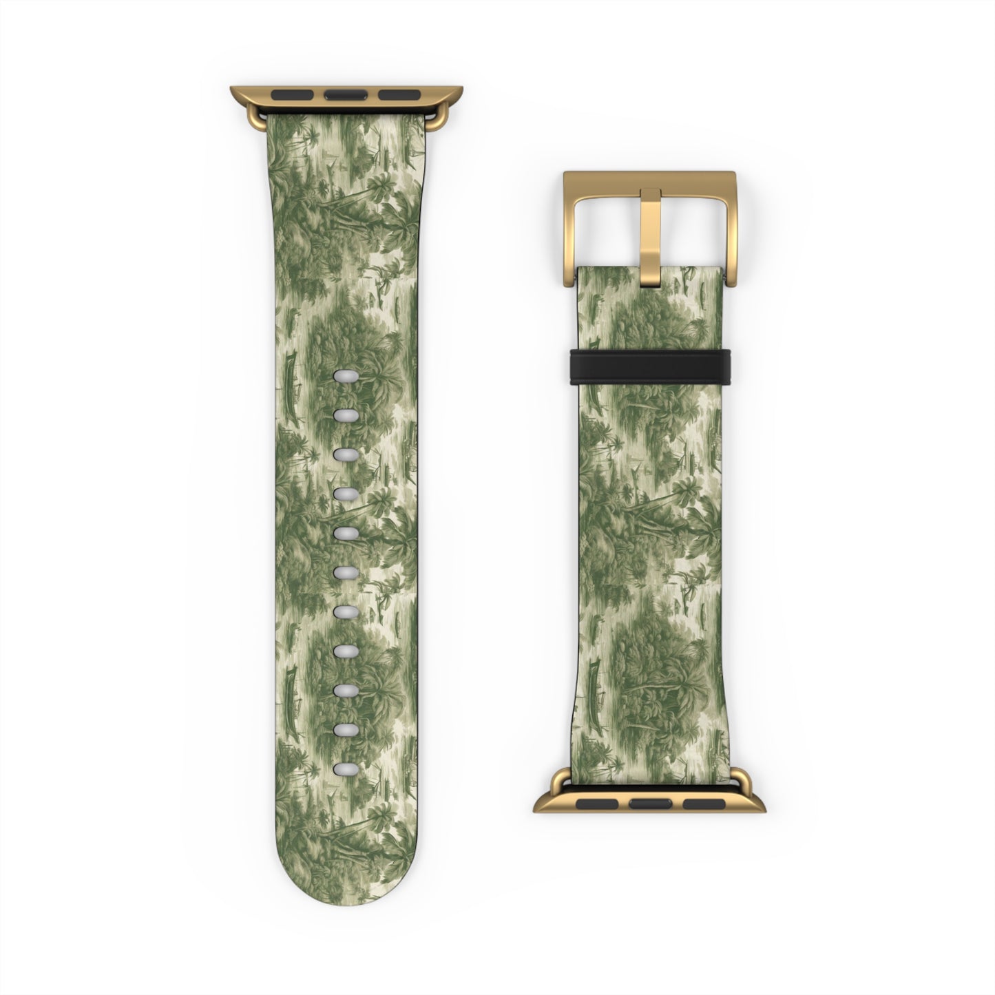 Apple Watch Band - Tropical Toile, green