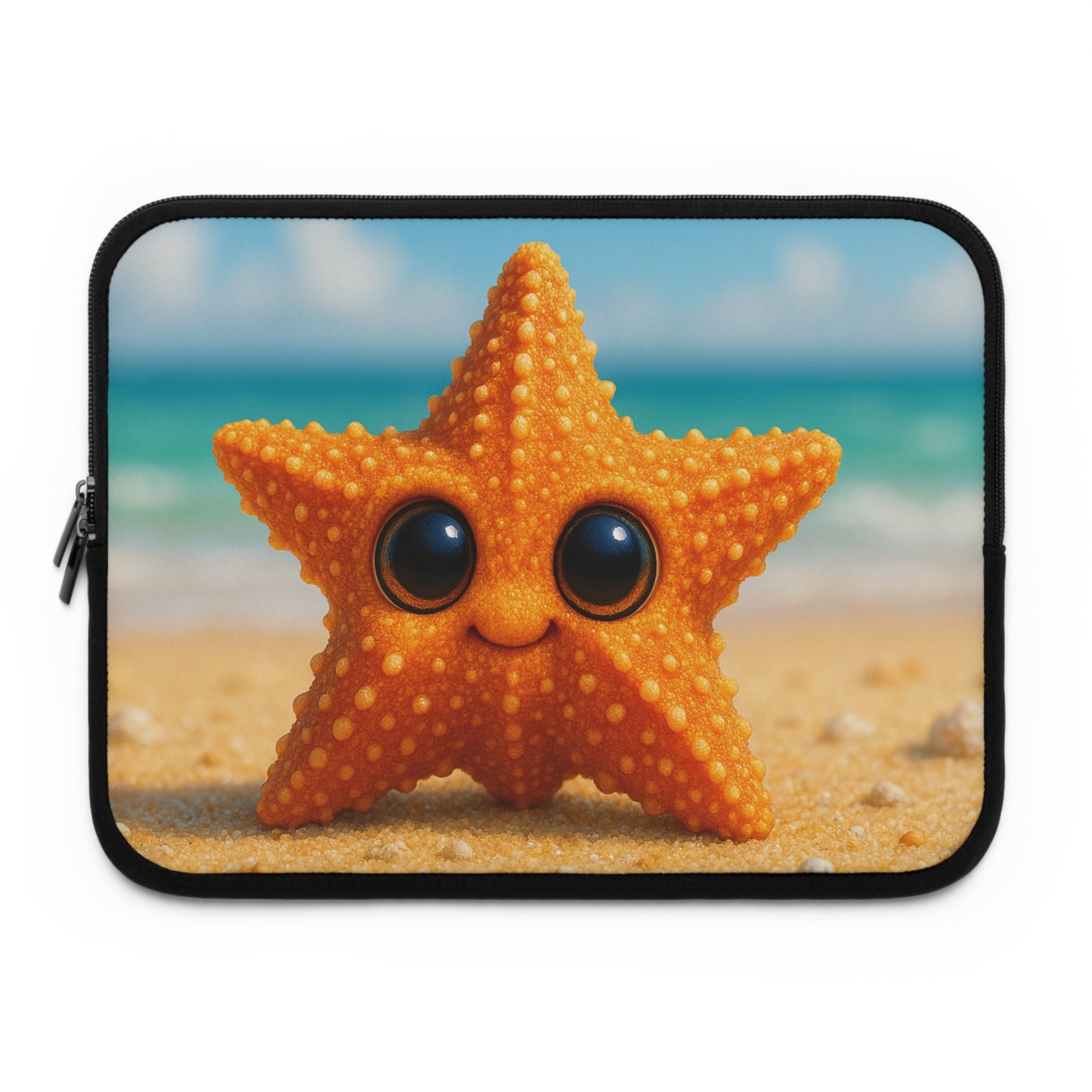 Tropical Laptop Sleeve, 5 Sizes - Perfect for Beach Lovers & Students / Baby Starfish
