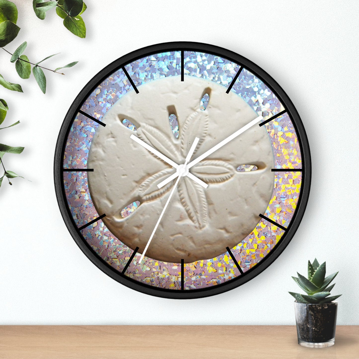 Wall Clock, Disco Sand Dollar, Hands/Base Variants