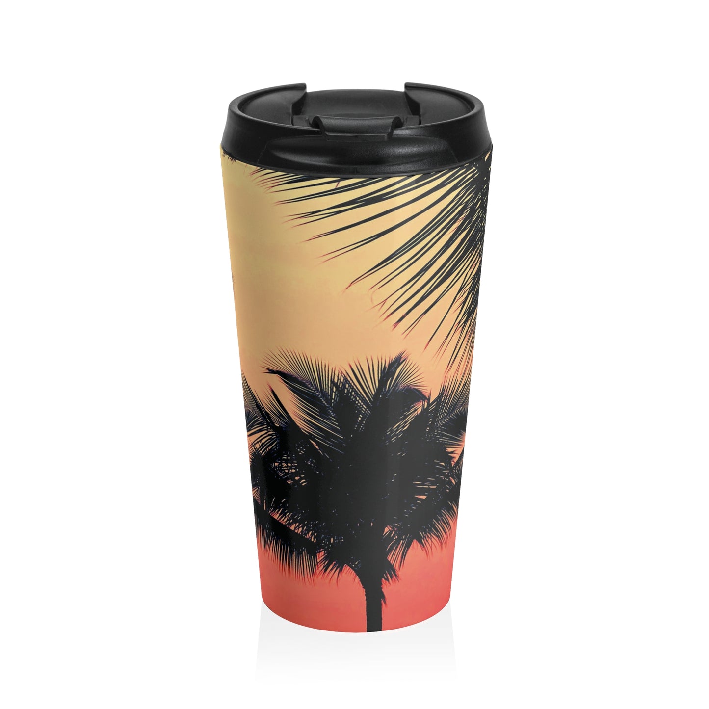 15 oz. Stainless Steel Travel Mug / Palm Glow Orange