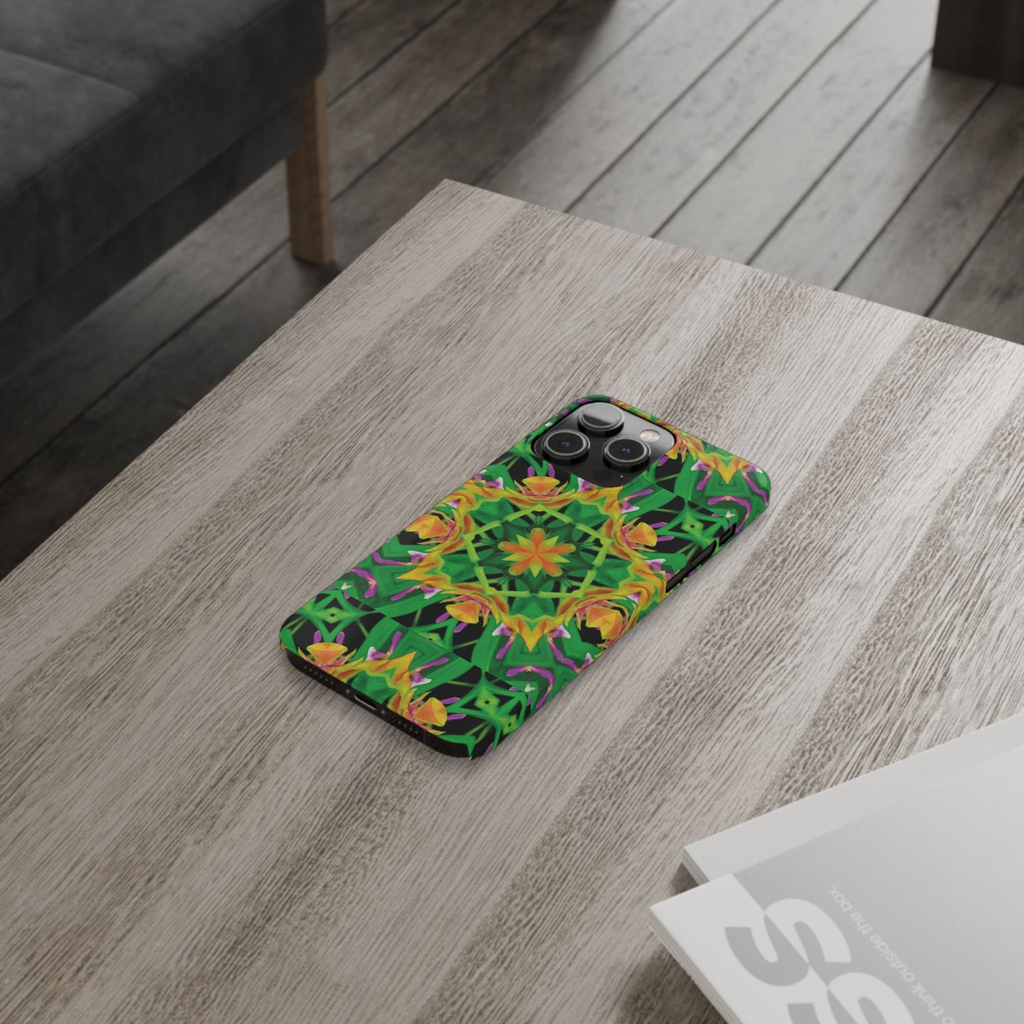 Slim Phone Cases - Orchid Kaleidoscope #2