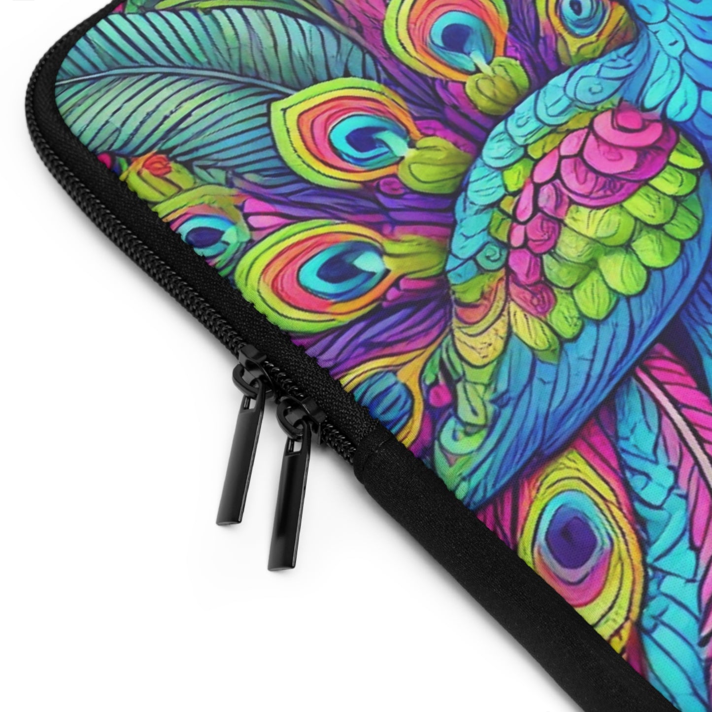 Tropical Laptop Sleeve, 5 Sizes - Perfect for Beach Lovers & Students / Rainforest Peacocks POP