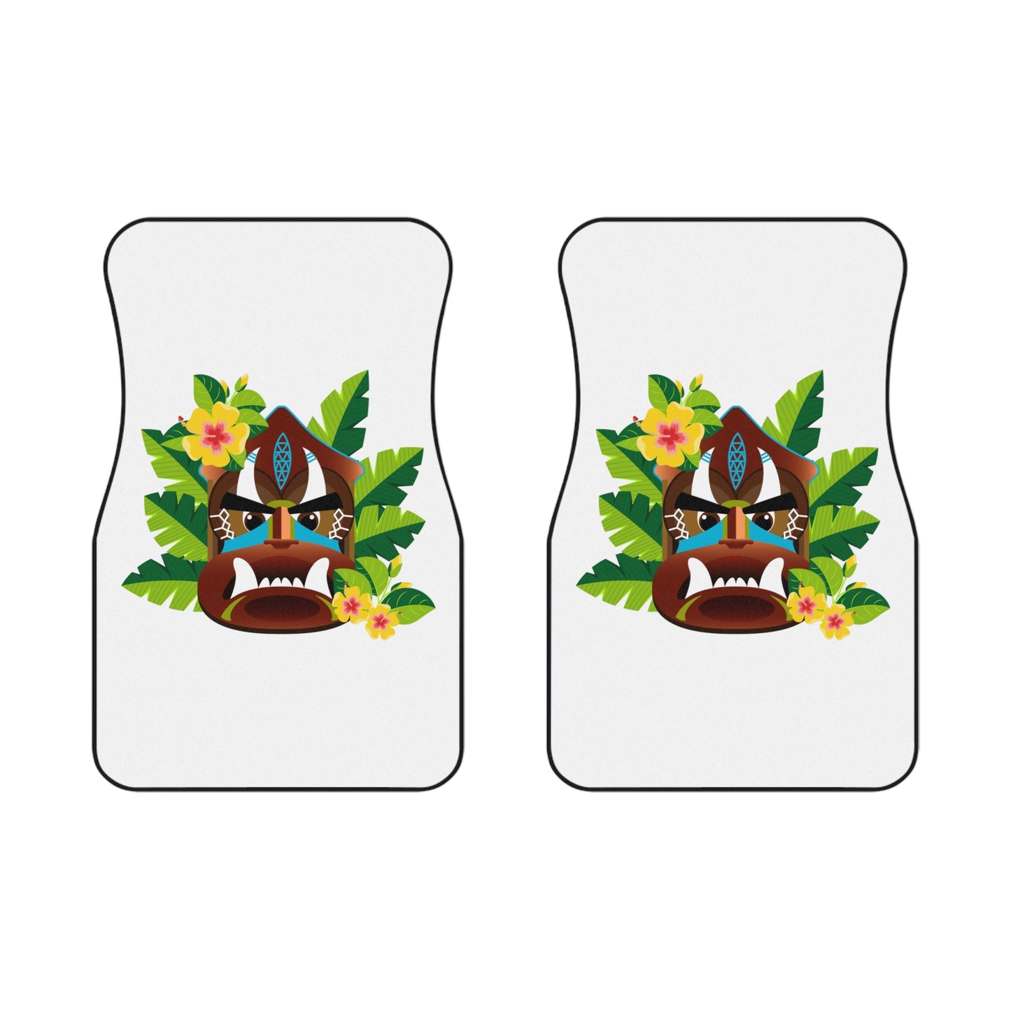 Tropical Tiki Boss Kimo Car Floor Mats - SET of 2