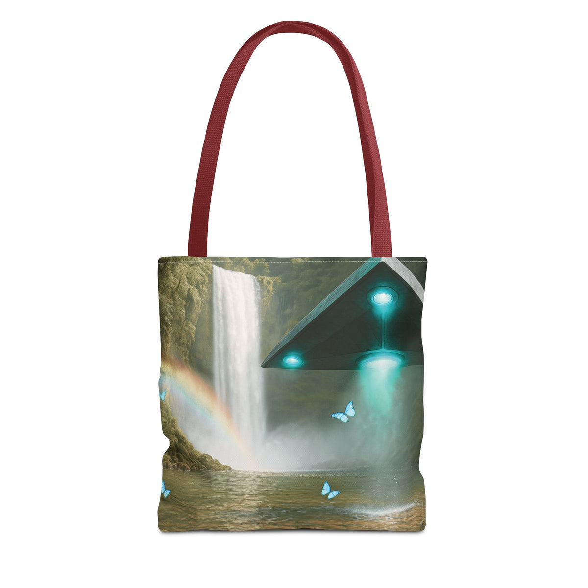 UFO and Waterfall Tote Bag - 3 Sizes