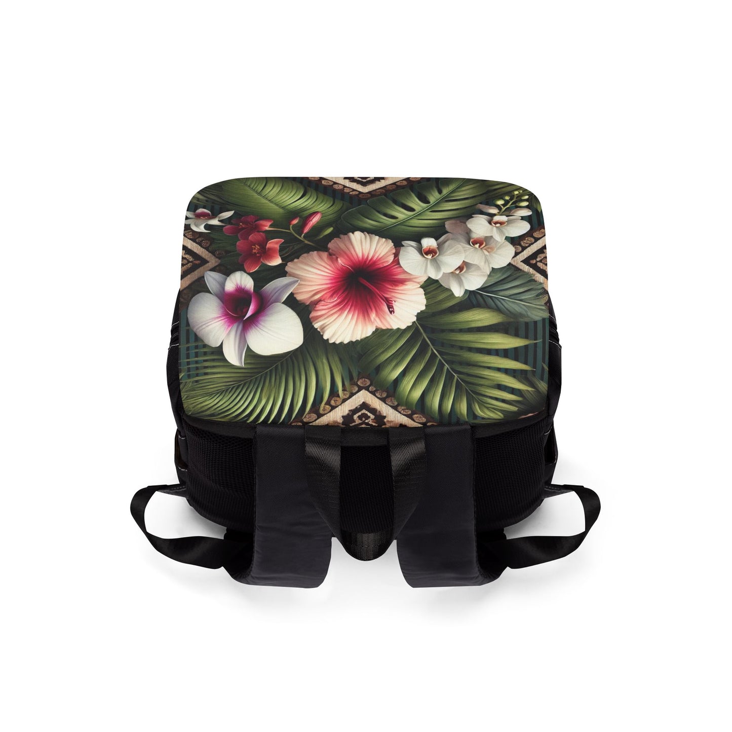 Tropical Casual Backpack - Perfect for Everyday Adventures / Tiki Orchids
