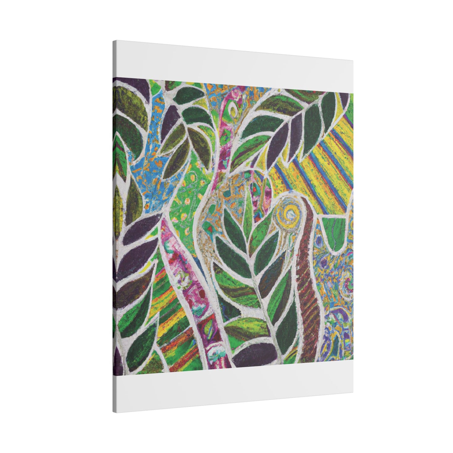 Tropical Canvas Artwork - Stretched Canvas Print, Many Sizes / Amazon Whimsy