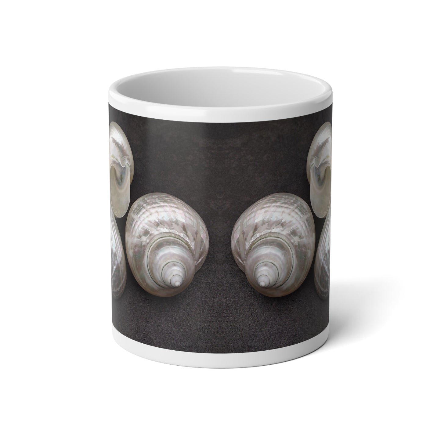 Jumbo Mug, 20oz, Lustrous Nautilus Shells | Tropical Coffee Cup