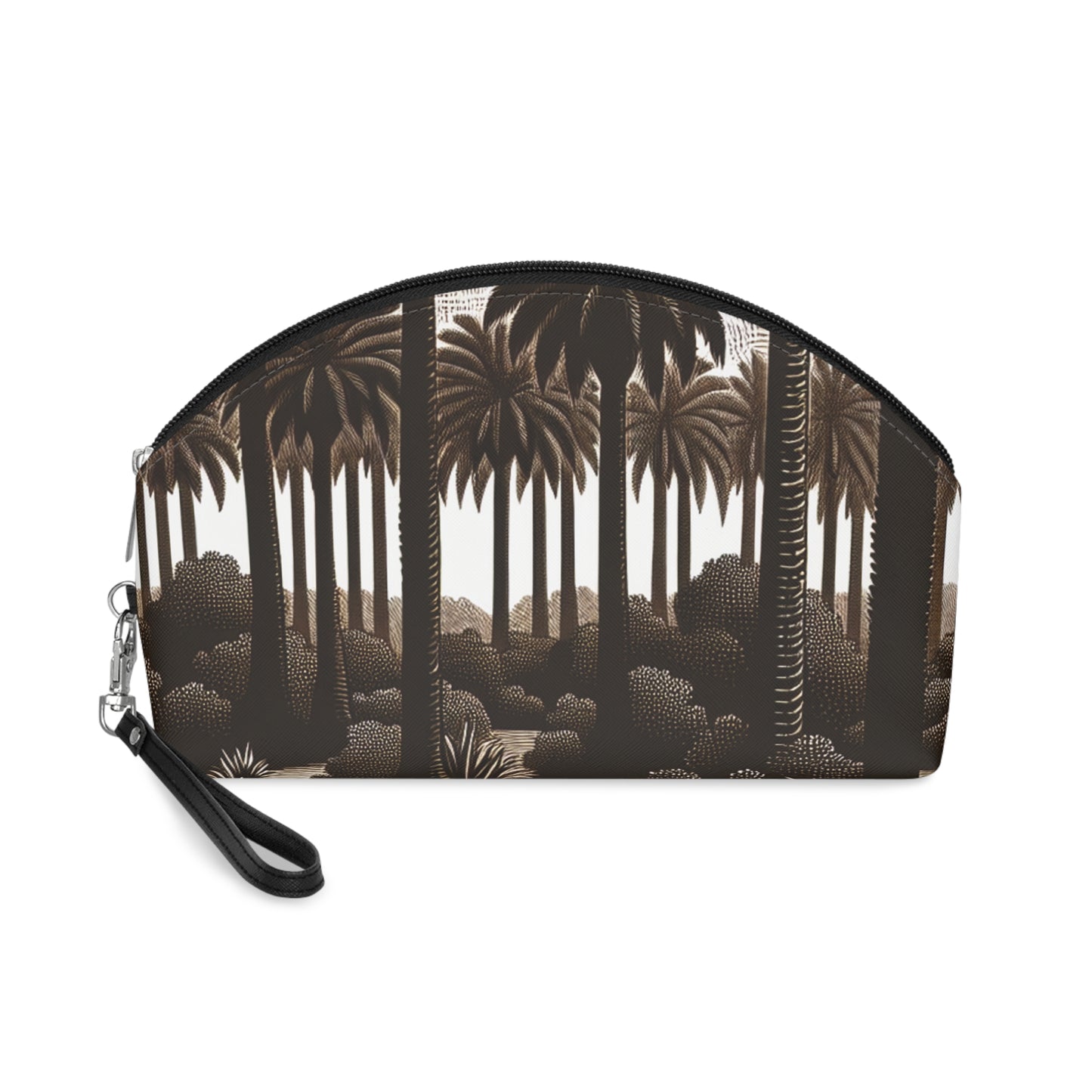 Makeup Bag - Woodcut Palm Grove