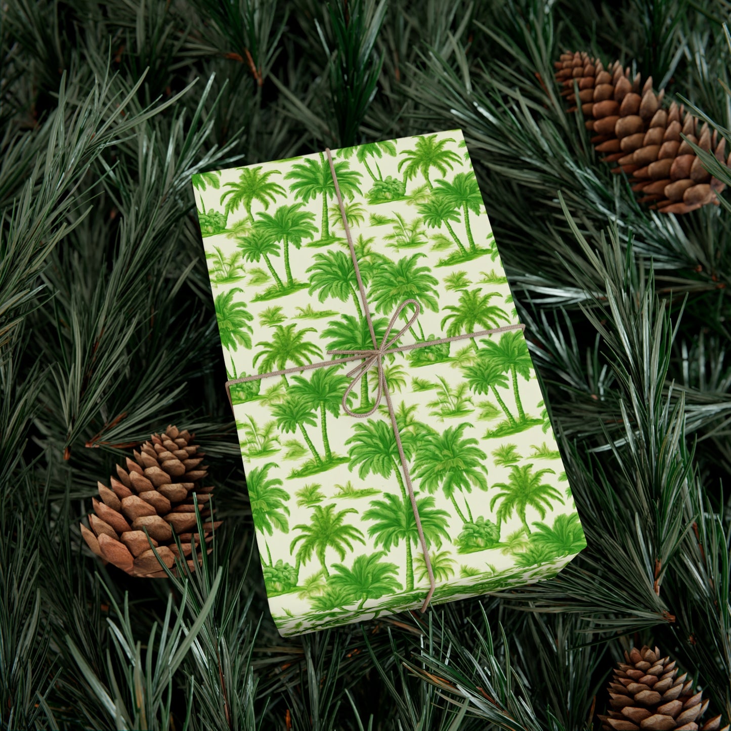 Gift Wrap Papers, Playful Palms Toile, 3 Sizes