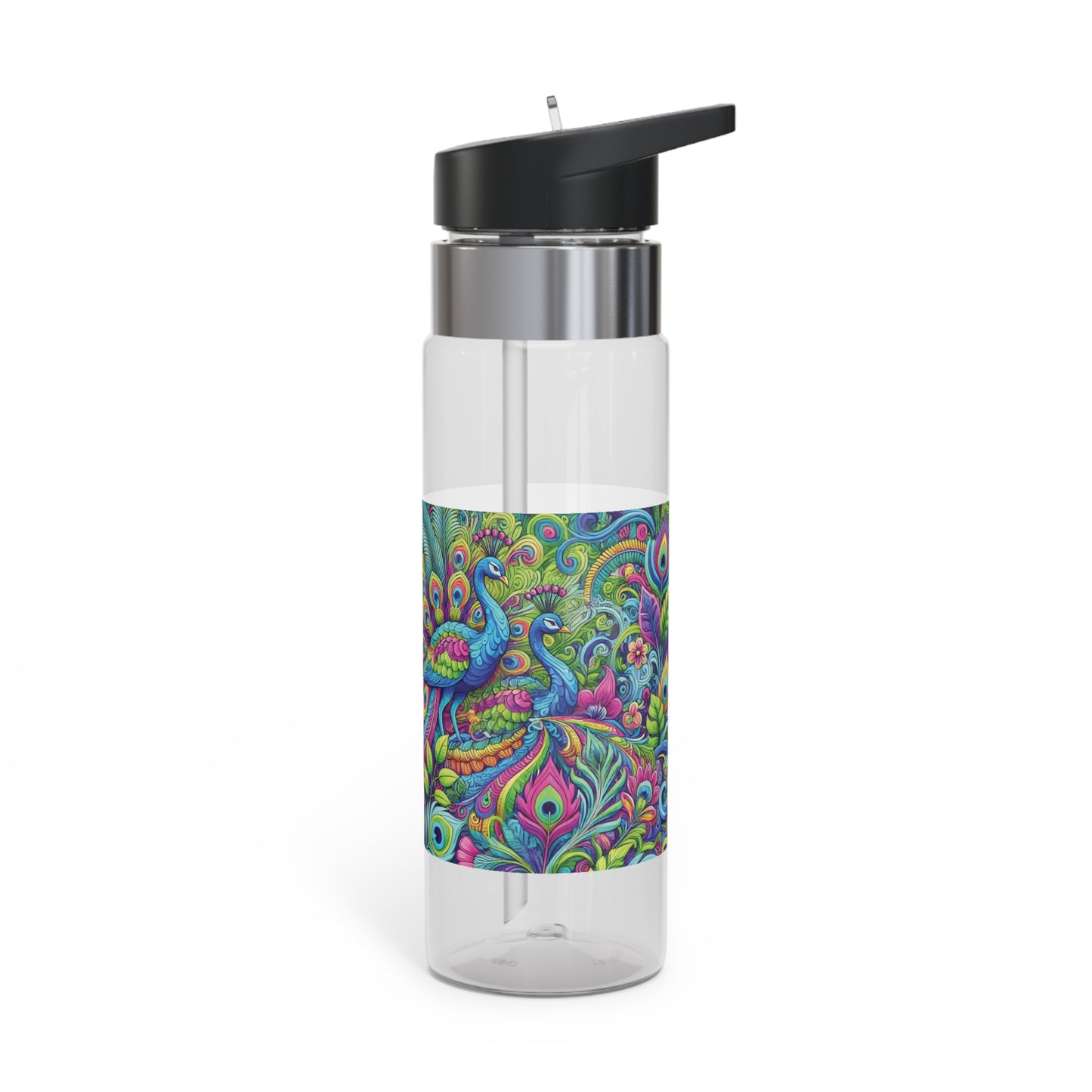 Tropical 20oz Tritan Sport Water Bottle -  Leakproof, Lightweight, BPA-Free / Peacock Prism
