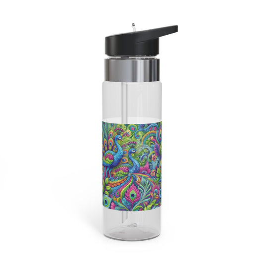 Tropical 20oz Tritan Sport Water Bottle -  Leakproof, Lightweight, BPA-Free / Peacock Prism