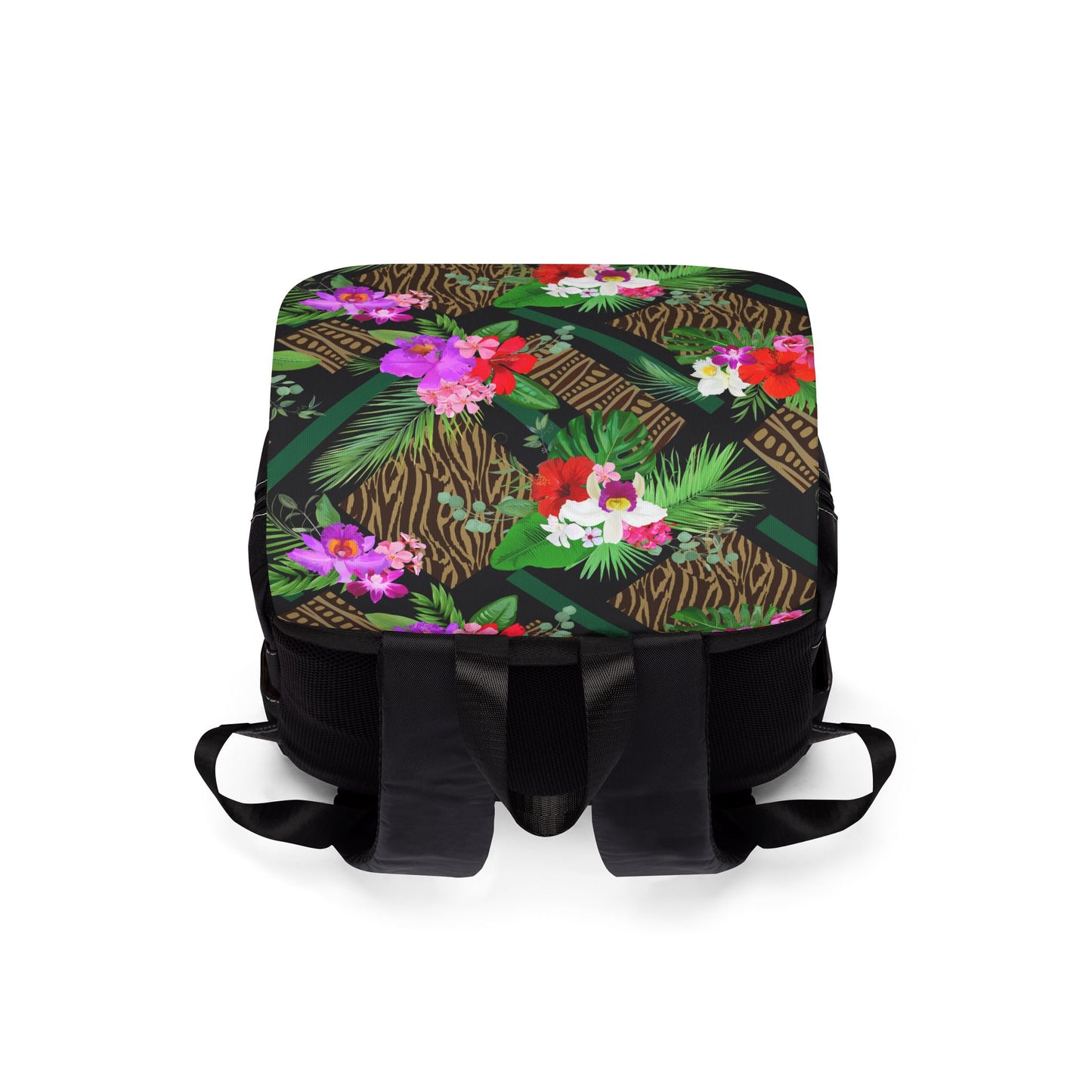 Tiki Orchids / Tropical Floral Unisex Casual Backpack - Perfect for Everyday Adventures