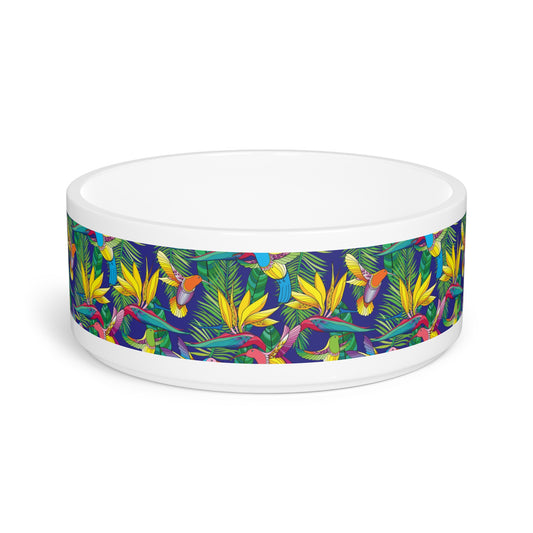 Pet Bowl - Bird of Paradise Toile