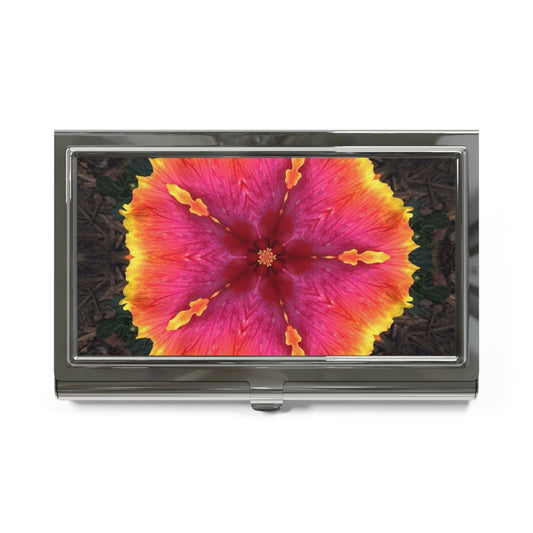 Business Card Holder - Hibiscus Kaleidoscope #2