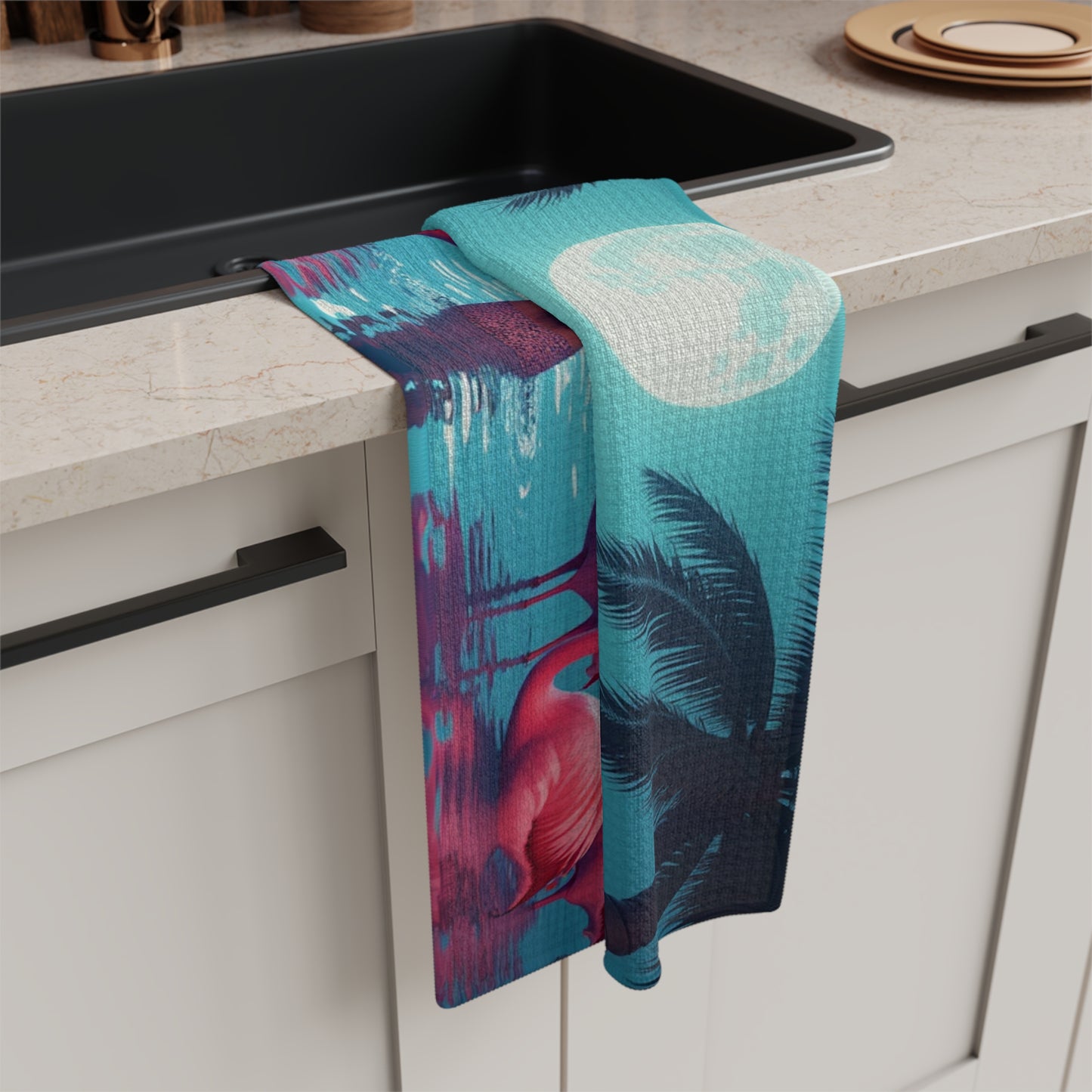 Microfiber Coffee/Tea Towel — Moonlit Mermaid