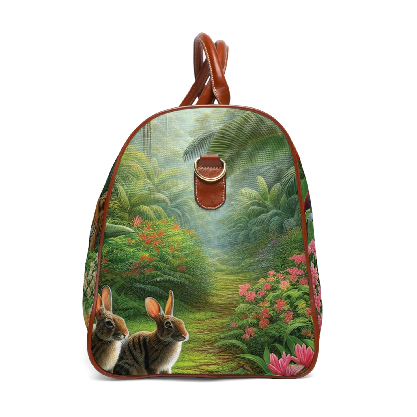 Tropical Waterproof Travel Bag - Perfect for Beach Getaways / Hidden Rabbits