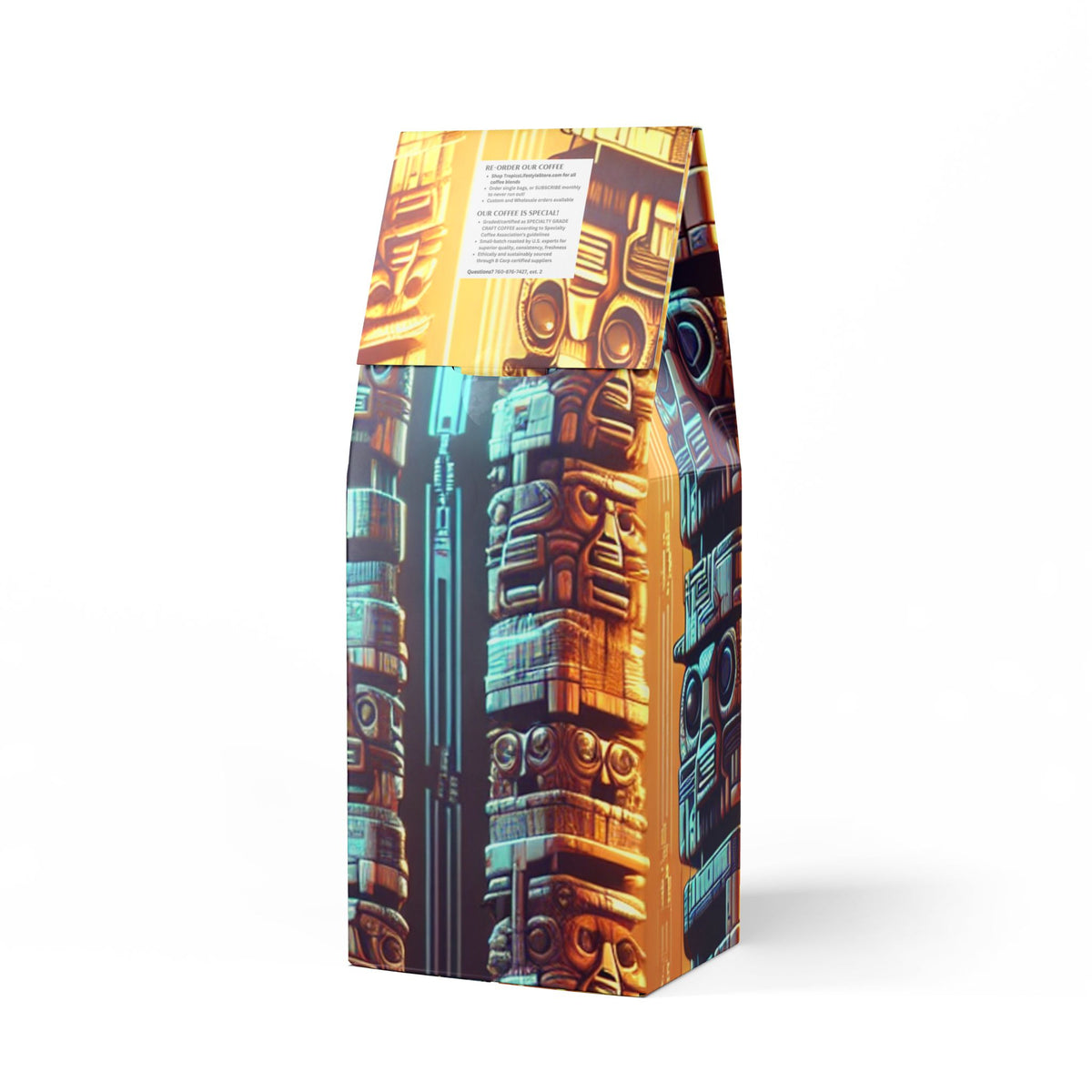 Cocoa Palms Blend™ (Medium-Dark Roast) Specialty Grade Craft Coffee / Techno Tiki Totems